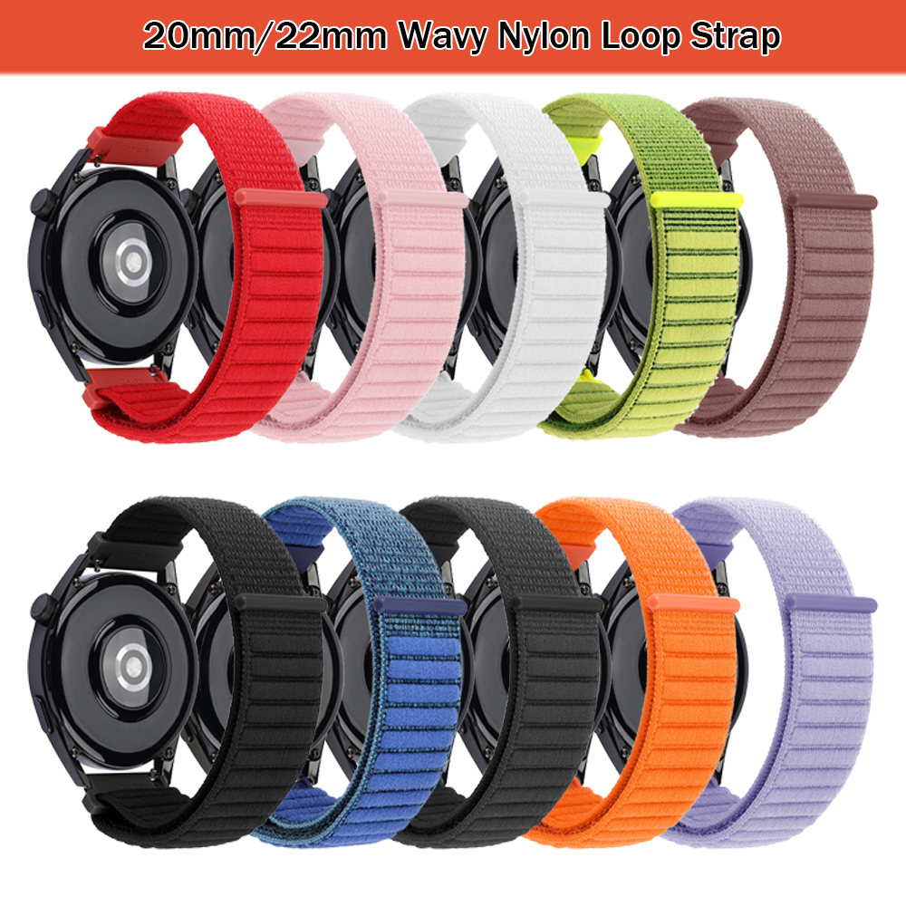 20mm 22mm Nylon Sport Strap Fo - Sport Loop Velcro บทวิจารณ์และราคา