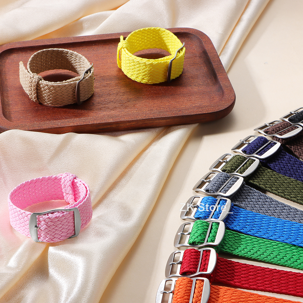 Fabric Woven Nylon Watch Band  - Perlon Strap Woven บทวิจารณ์และราคา