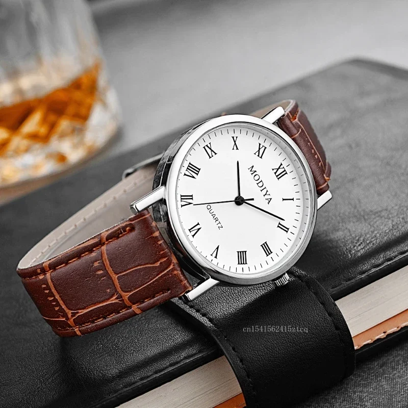 Men's Watches Business Wrist W - Leather Watch Band Men บทวิจารณ์และราคา