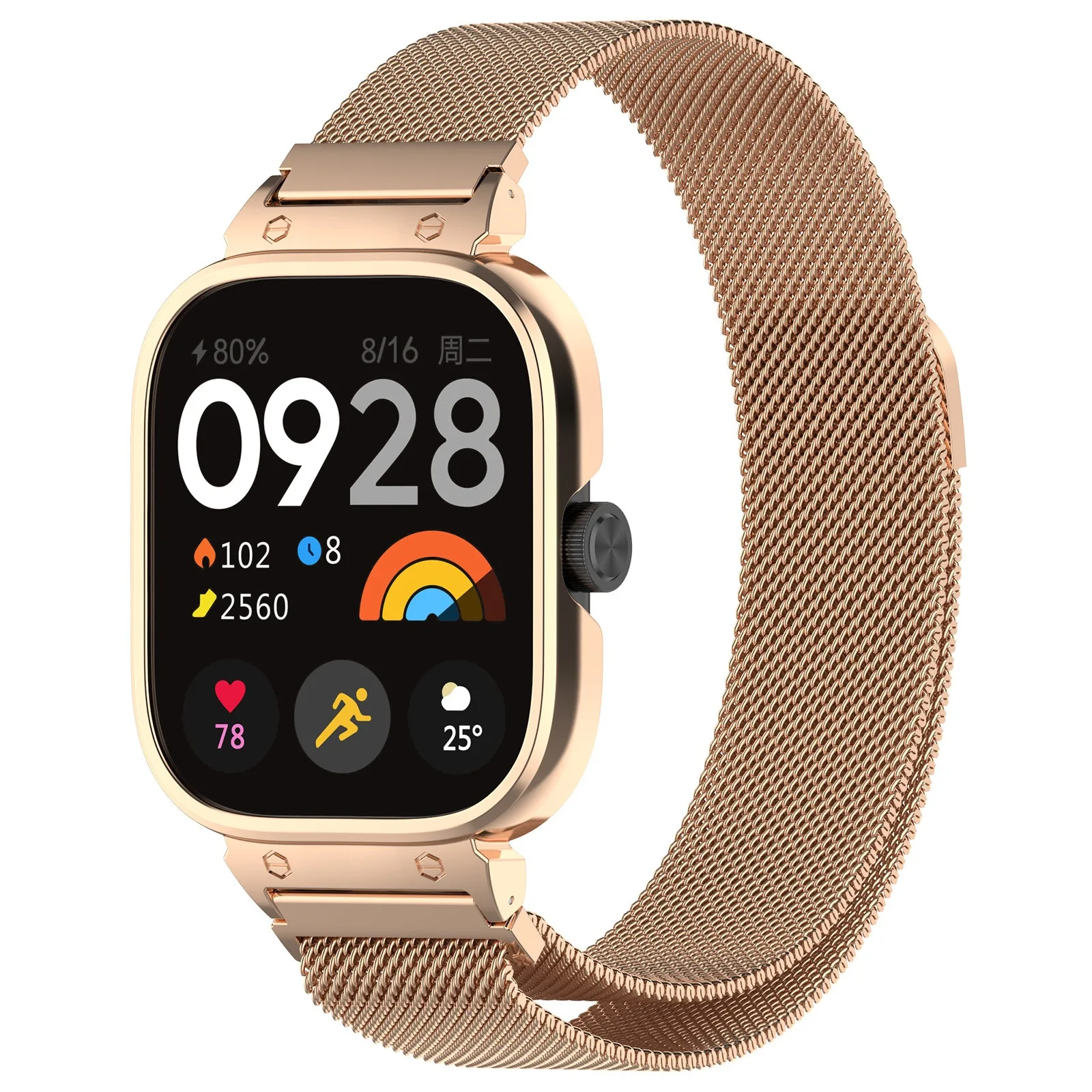 Metal Case+Milanese Loop Strap - Milanese Loop Magnetic บทวิจารณ์และราคา