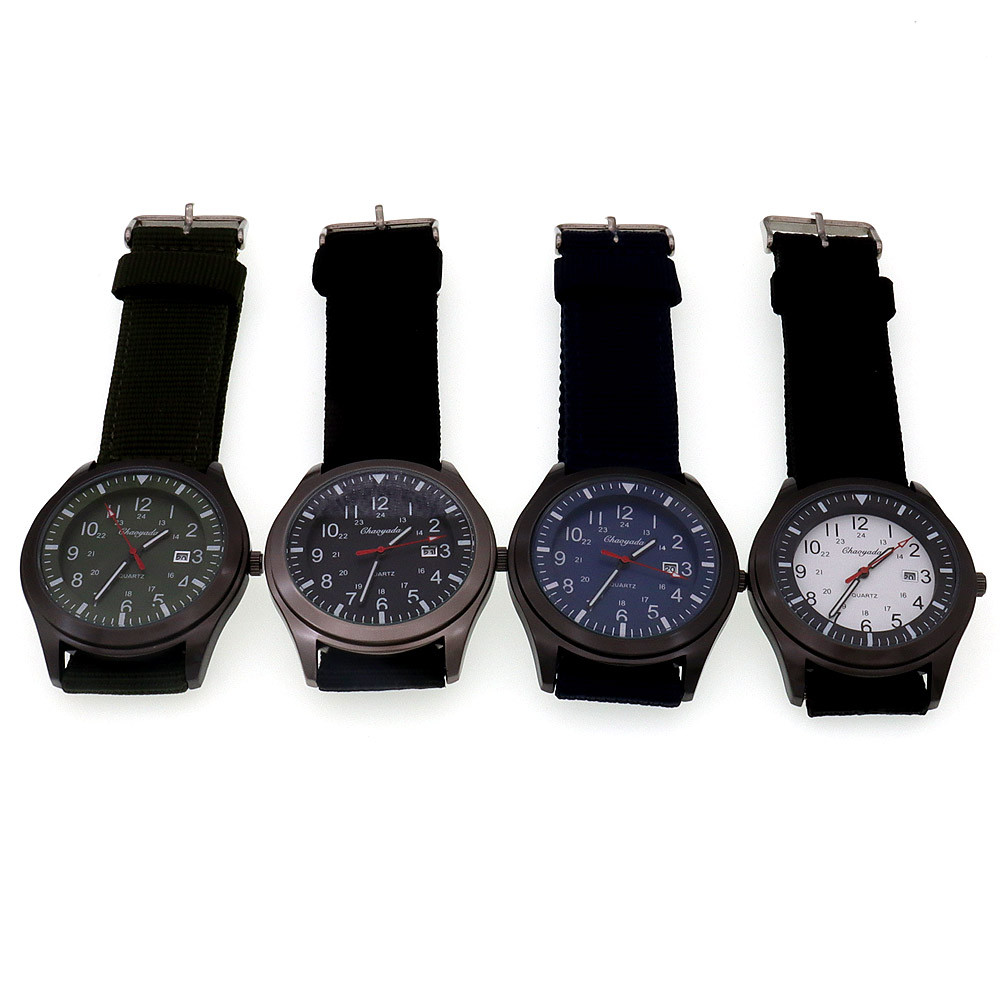 Luxury Men's Quartz Watch Spor - Canvas Strap Watch บทวิจารณ์และราคา