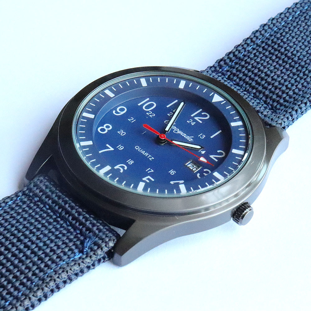 Luxury Men's Quartz Watch Spor - Canvas Strap Watch บทวิจารณ์และราคา