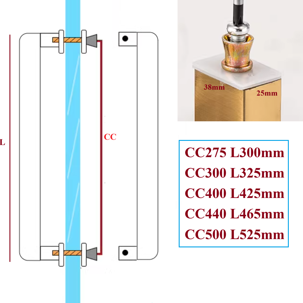 1Pc Stainless Steel Entry Glas - Curved Spring Bar บทวิจารณ์และราคา