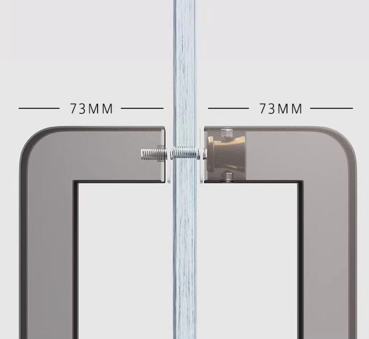 1Pc Stainless Steel Entry Glas - Curved Spring Bar บทวิจารณ์และราคา