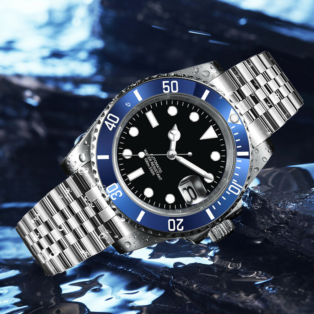 DIY Logo 40MM Dive Watch NH35  - Stainless Bracelet Diver บทวิจารณ์และราคา