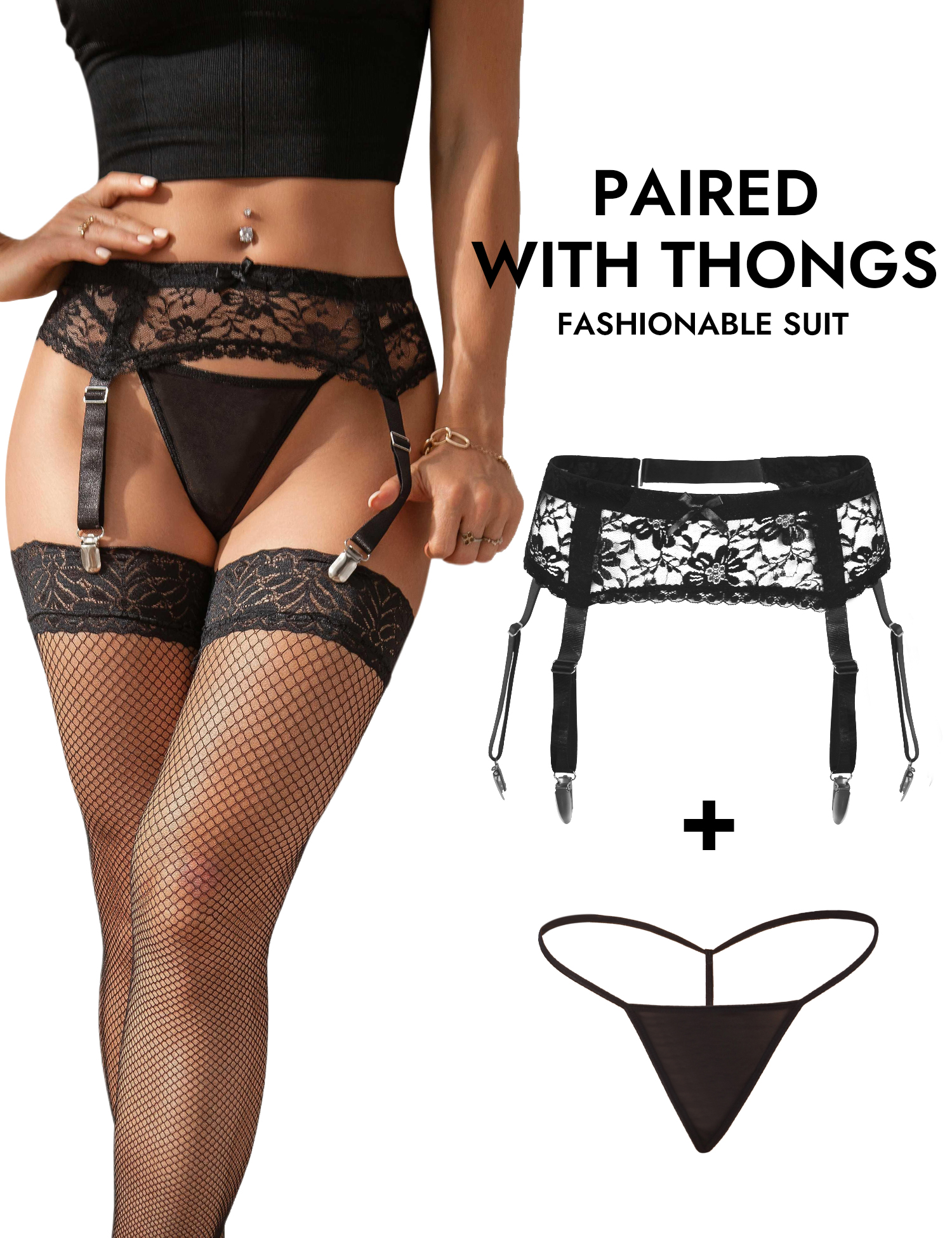 Comeondear Women Floral Lace G - Mesh Strap Metal บทวิจารณ์และราคา