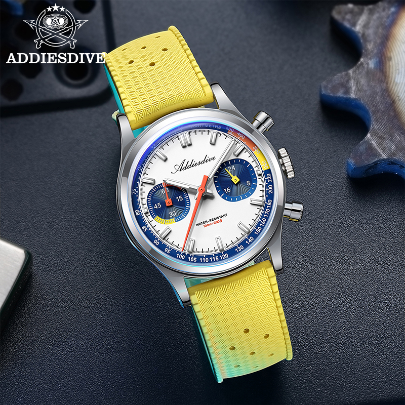 ADDIESDIVE Fashion Men's Quart - Rubber Strap Diver บทวิจารณ์และราคา