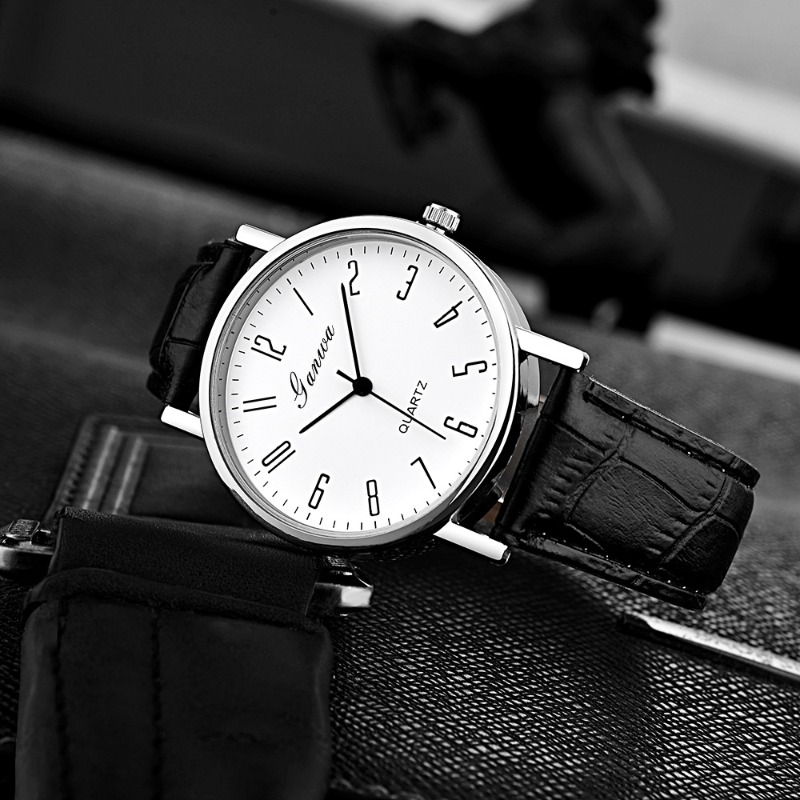 Men's Watch Fashion Arabic Qua - Leather Watch Band Men บทวิจารณ์และราคา