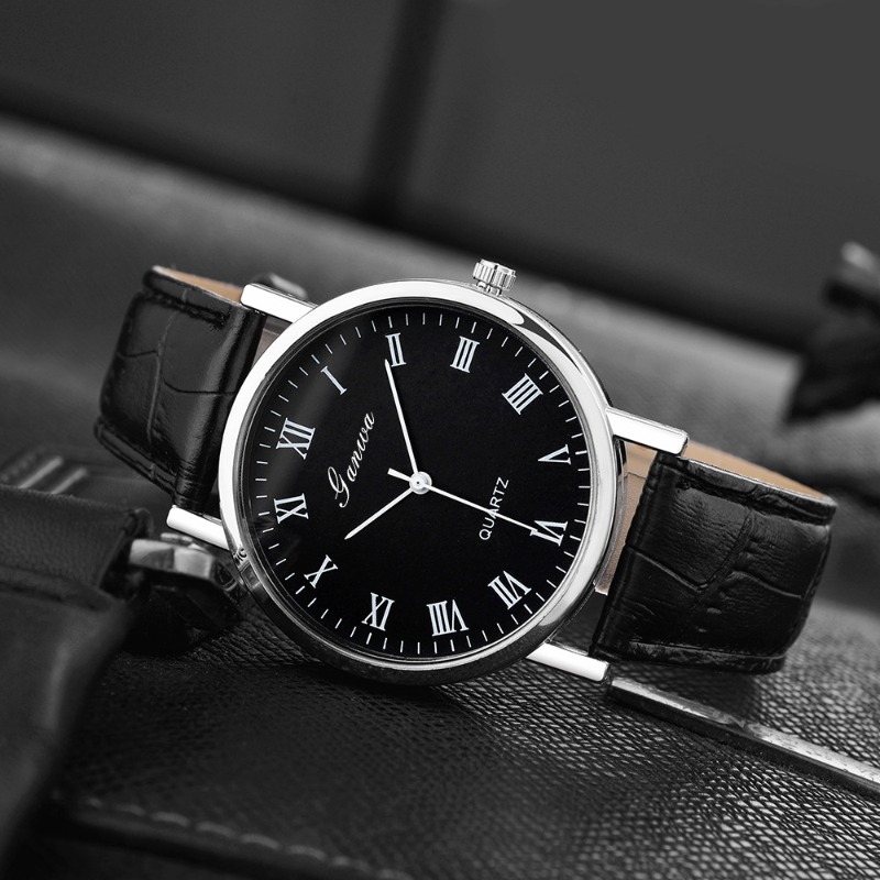 Men's Watch Fashion Arabic Qua - Leather Watch Band Men บทวิจารณ์และราคา