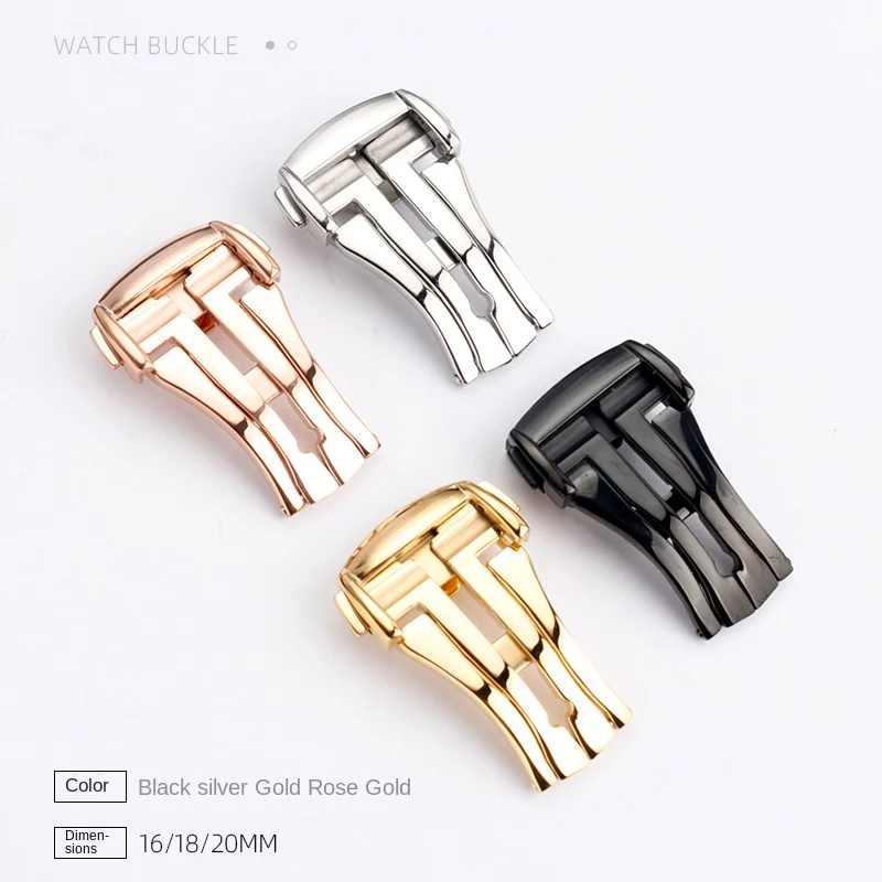 Stainless Steel Watch Buckle f - Butterfly Clasp Deployant บทวิจารณ์และราคา