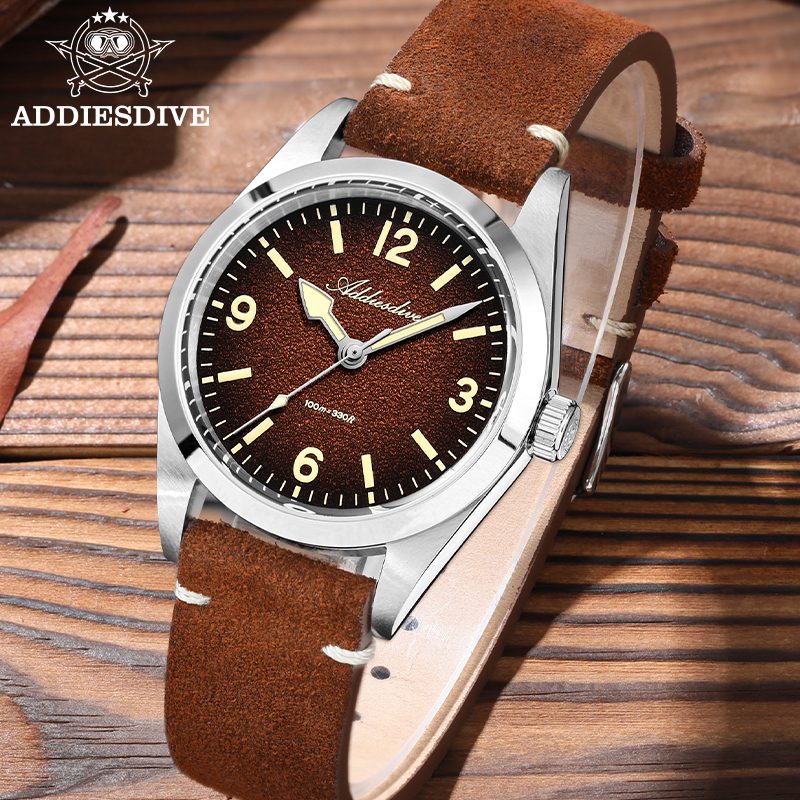 ADDIESDIVE Japan 2035 Super Lu - Suede Strap Watch บทวิจารณ์และราคา