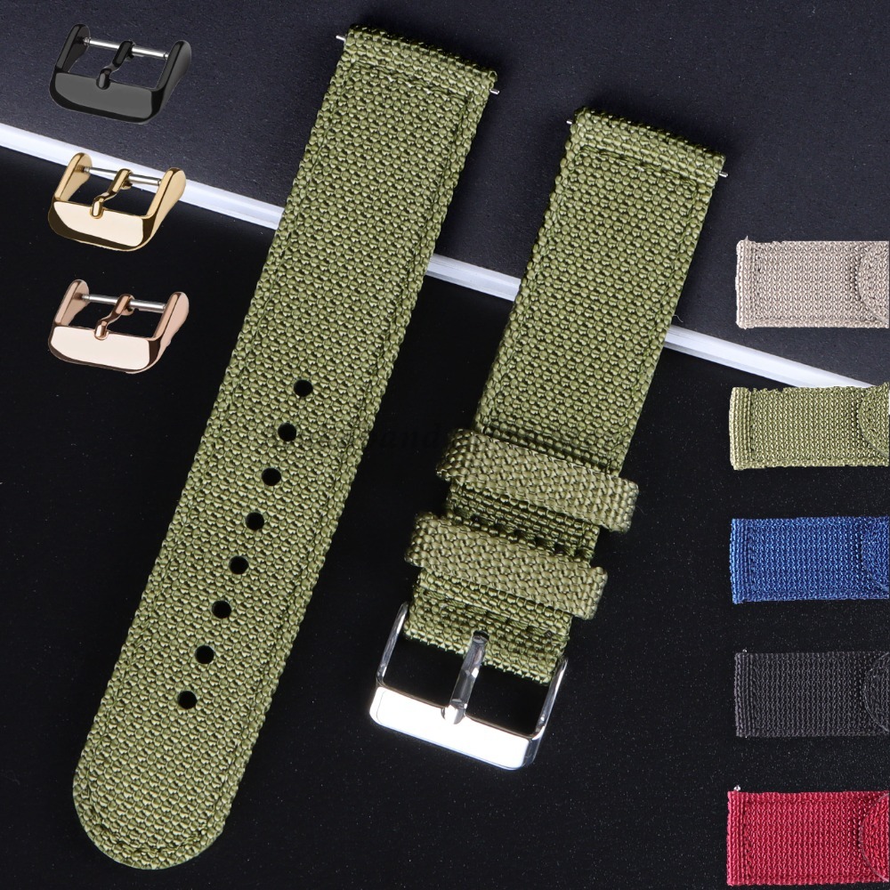 18 20 22 24mm Nylon Canvas Str - Nato Strap Nylon บทวิจารณ์และราคา