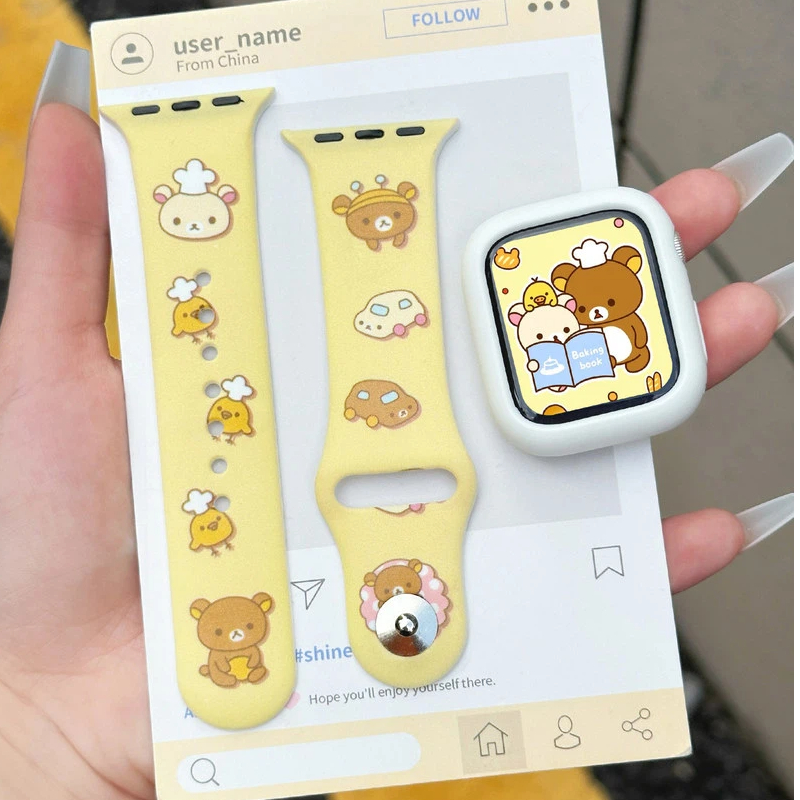 Cute Rilakkuma Print Silicone  - Silicone Band Women บทวิจารณ์และราคา