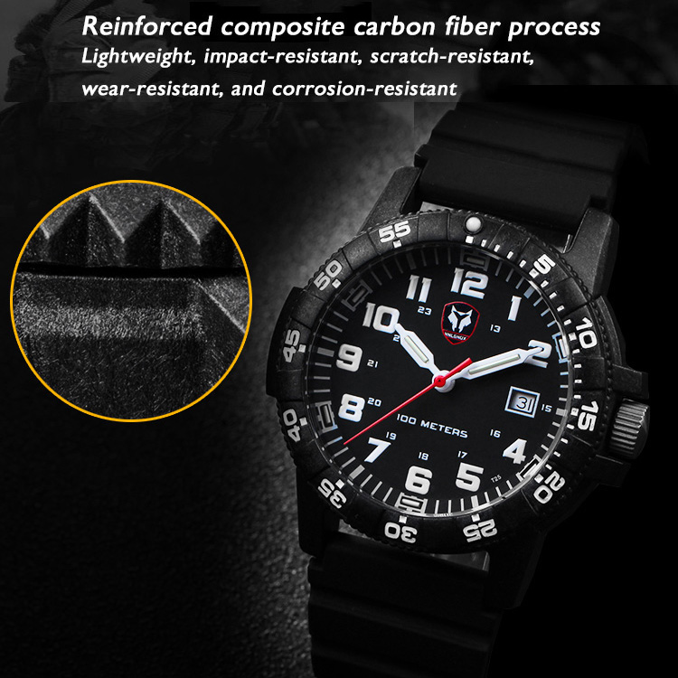 Hnlgnox Mens Pilot Watches Spo - Rubber Strap Diver บทวิจารณ์และราคา