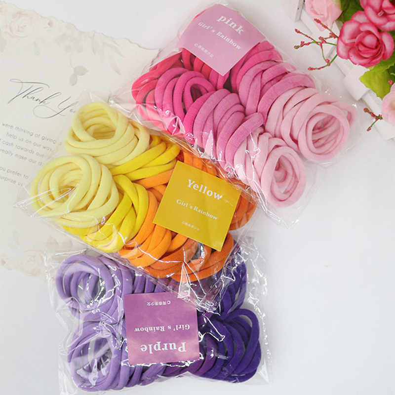50PCS/Set Women Girls Basic Ha - Silicone Band Women บทวิจารณ์และราคา