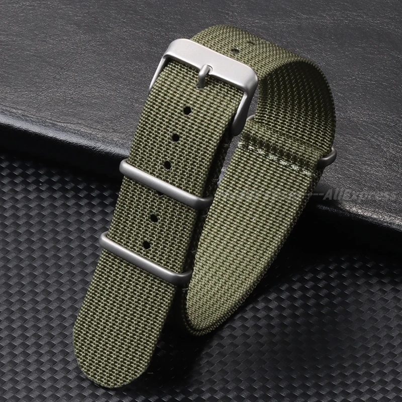Ribbed Nylon Watch Strap 18mm  - Nato Strap Nylon บทวิจารณ์และราคา