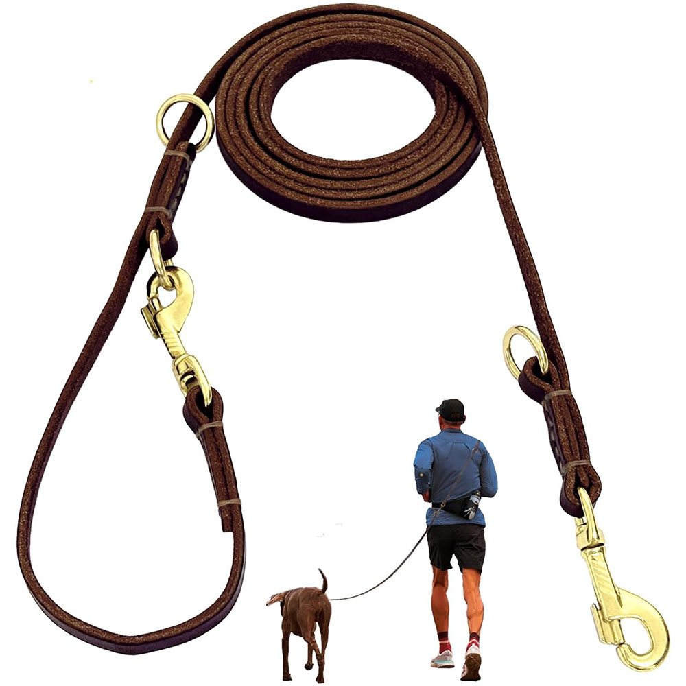 Multi Function Leather Dog Lea - Leather Strap Quick Release บทวิจารณ์และราคา