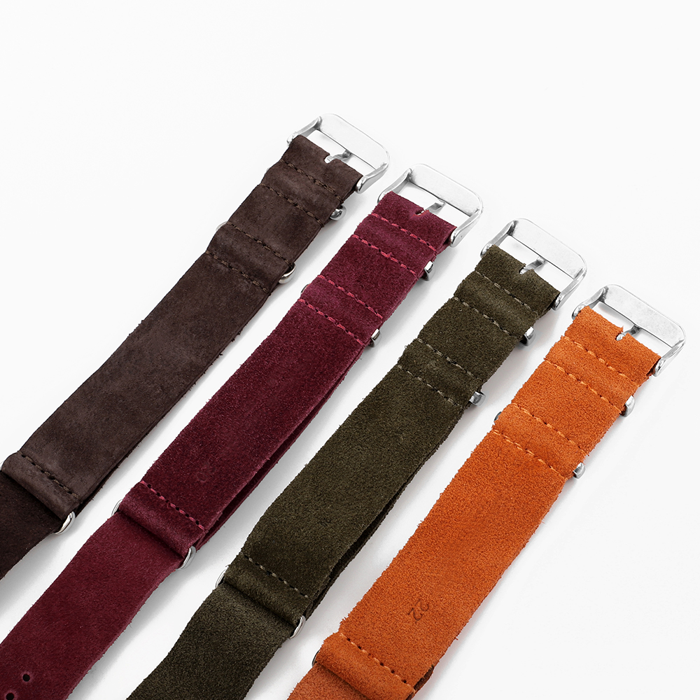18mm 20mm 22mm Vintage Soft Su - Suede Strap Watch บทวิจารณ์และราคา
