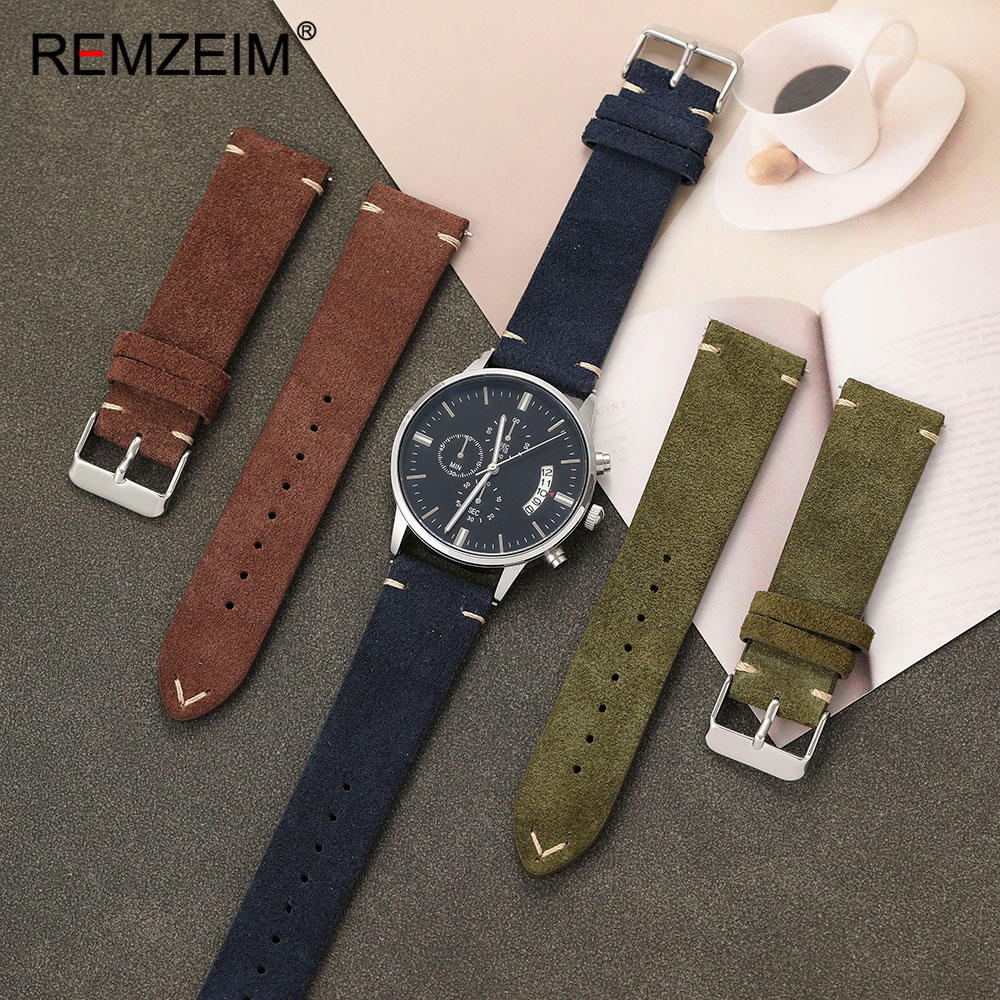 Unisex Suede Leather Watch Bel - Suede Strap Watch บทวิจารณ์และราคา