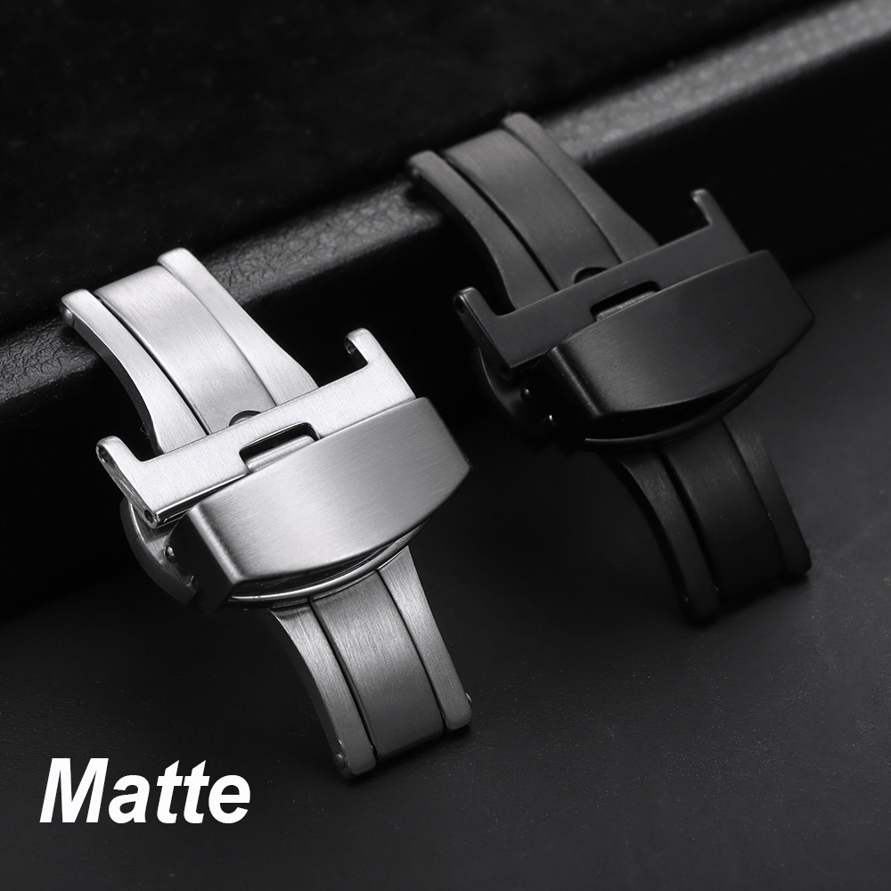 10/12/14/16/18/20/22mm Polishe - Butterfly Clasp Deployant บทวิจารณ์และราคา
