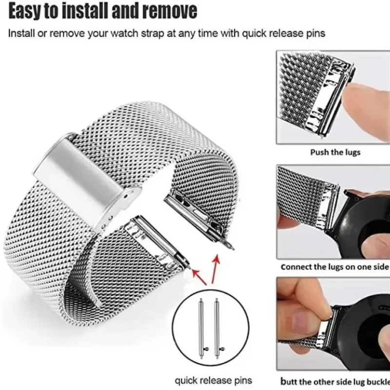 18mm Magnetic Milanese Bracele - Milanese Loop Magnetic บทวิจารณ์และราคา