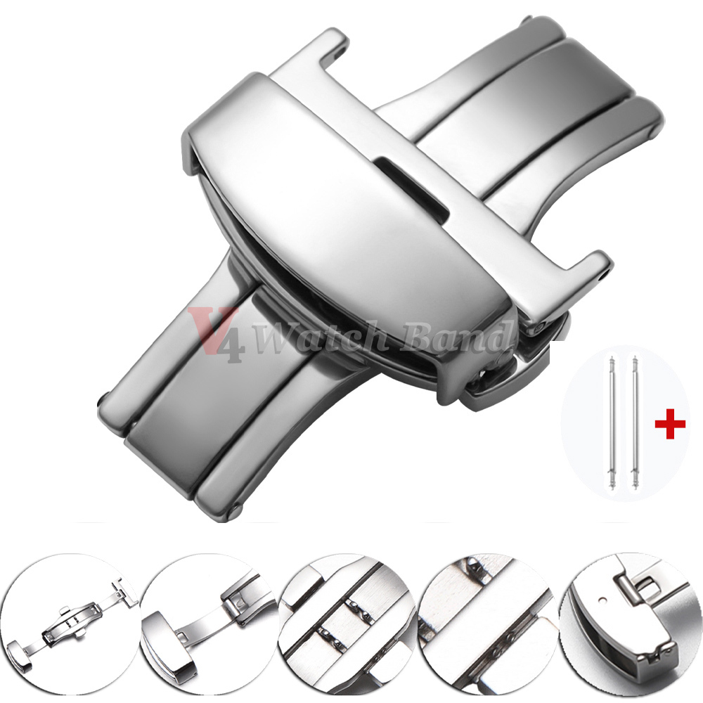 Polished Matte Double Button W - Butterfly Clasp Deployant บทวิจารณ์และราคา
