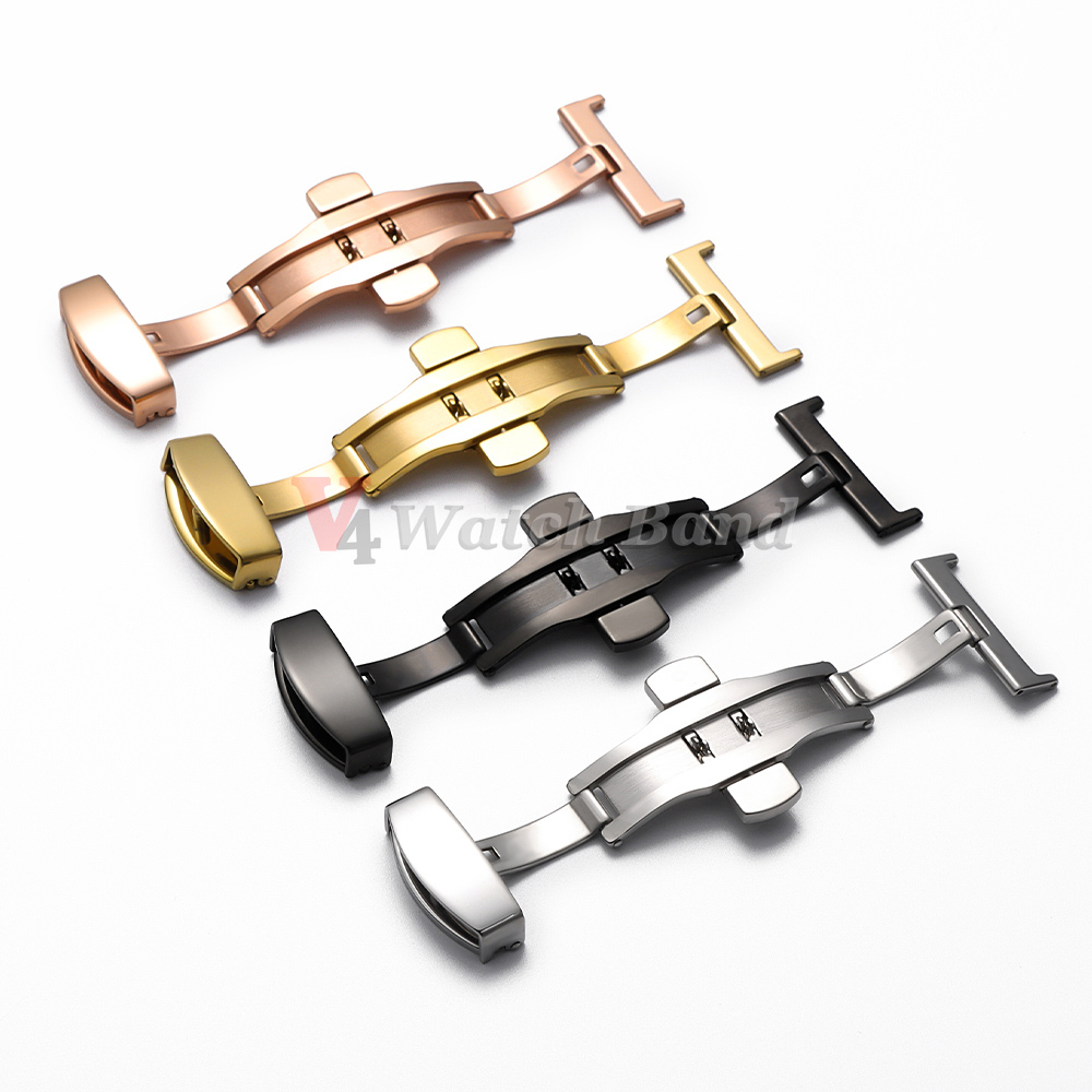 Polished Matte Double Button W - Butterfly Clasp Deployant บทวิจารณ์และราคา