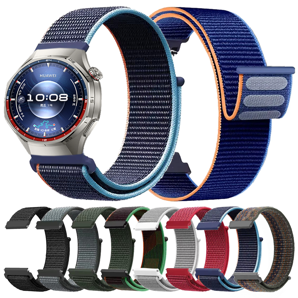 Nylon Loop Watchband For HUAWE - Sport Loop Velcro บทวิจารณ์และราคา