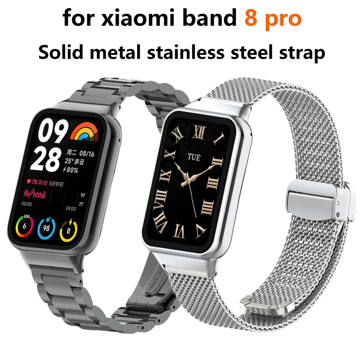 Suitable for Xiaomi band 8pro  - Mesh Strap Metal บทวิจารณ์และราคา