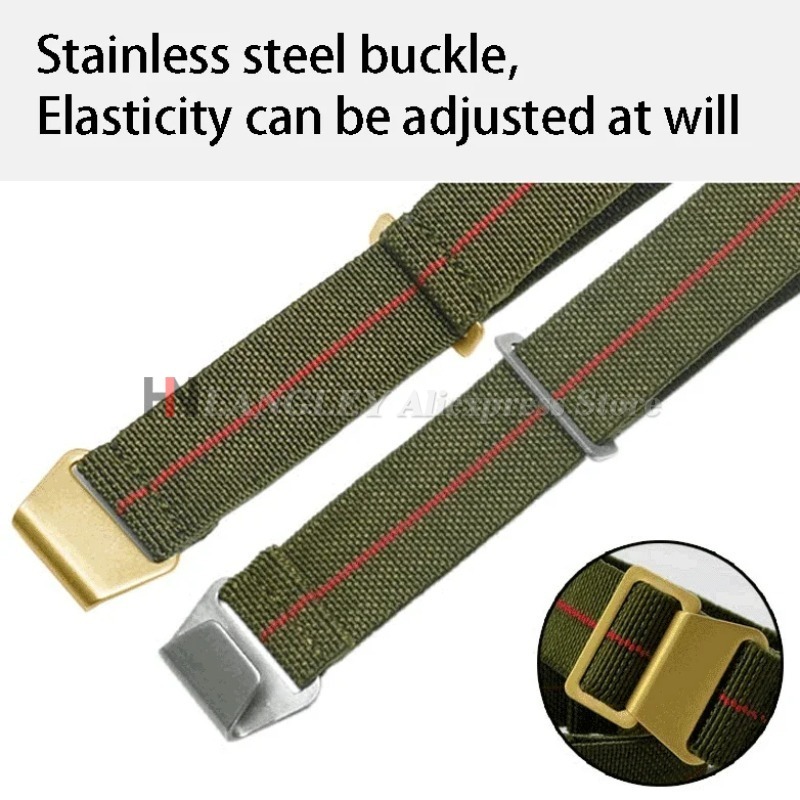 Elastic Nylon Watch Band for S - Parachute Strap Elastic บทวิจารณ์และราคา