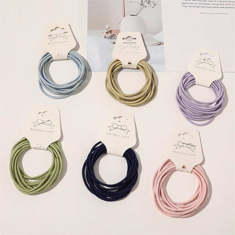 10PCS Women Girls Simple Basic - Silicone Band Women บทวิจารณ์และราคา
