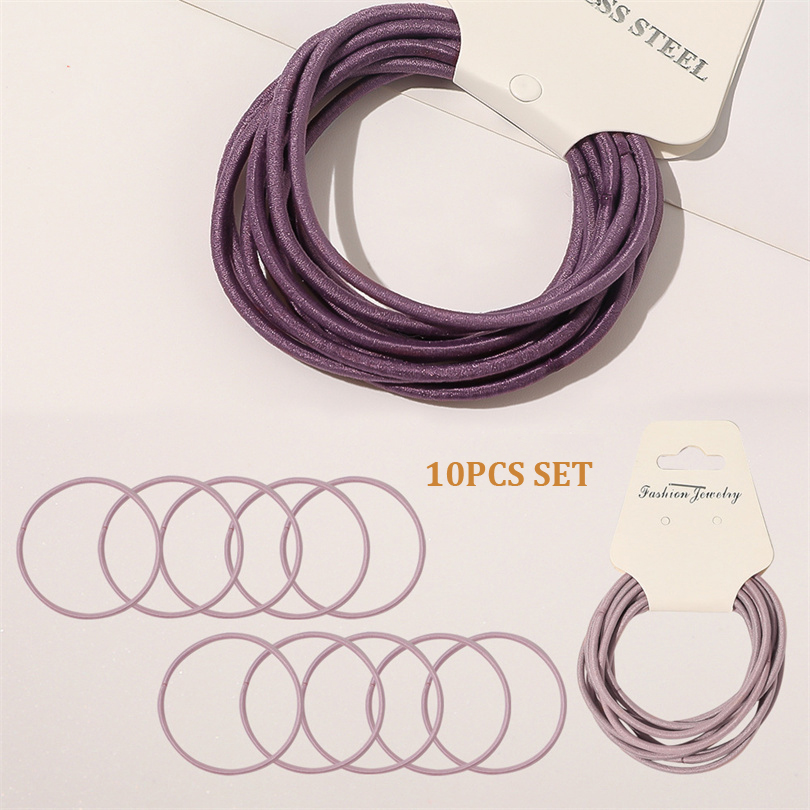 10PCS Women Girls Simple Basic - Silicone Band Women บทวิจารณ์และราคา