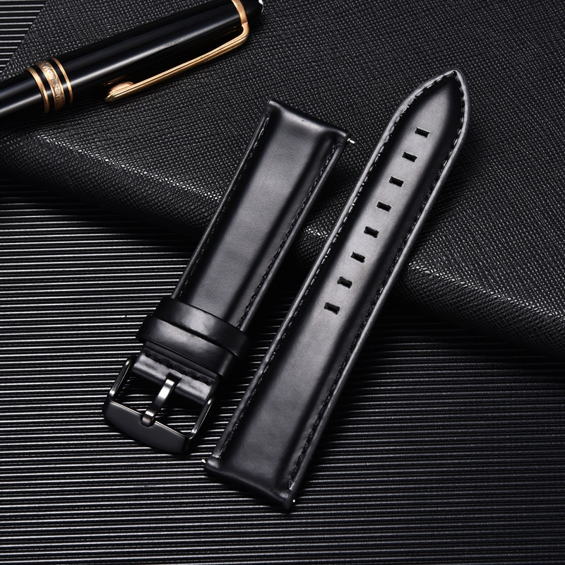 Business Genuine Leather Strap - Leather Watch Band Men บทวิจารณ์และราคา