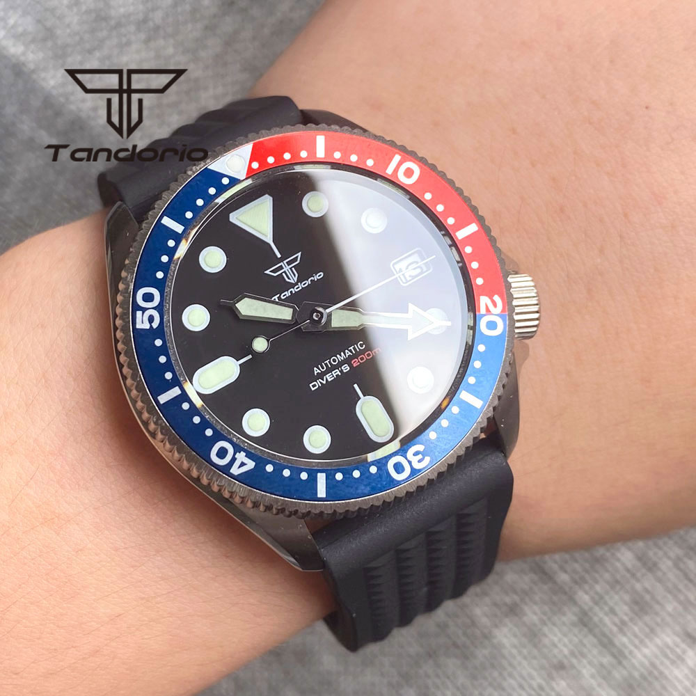 Tandorio NH35A 37mm Automatic  - Rubber Strap Diver บทวิจารณ์และราคา