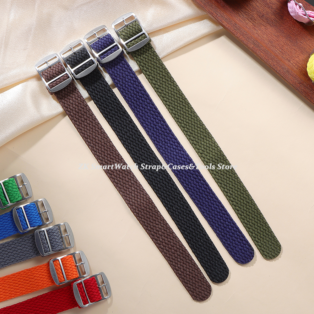 14mm 16mm 18mm 20mm 22mm Perlo - Perlon Strap Woven บทวิจารณ์และราคา