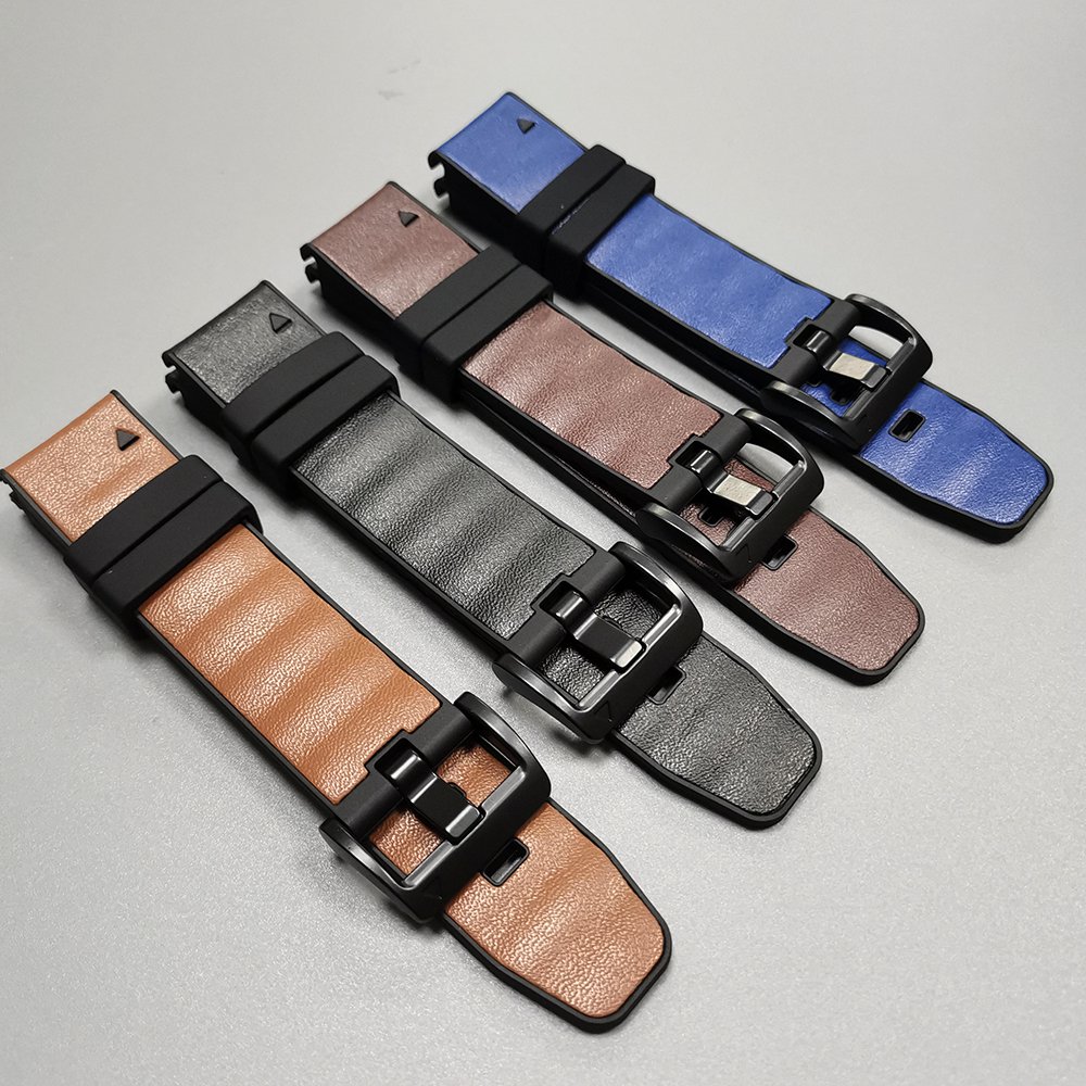 Quick Fit 22mm 26mm Leather+Si - Leather Strap Quick Release บทวิจารณ์และราคา