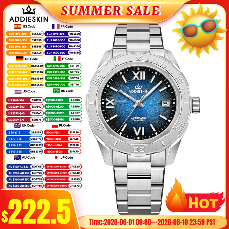AddiesKin K002 Automatic Mecha - Stainless Bracelet Diver บทวิจารณ์และราคา