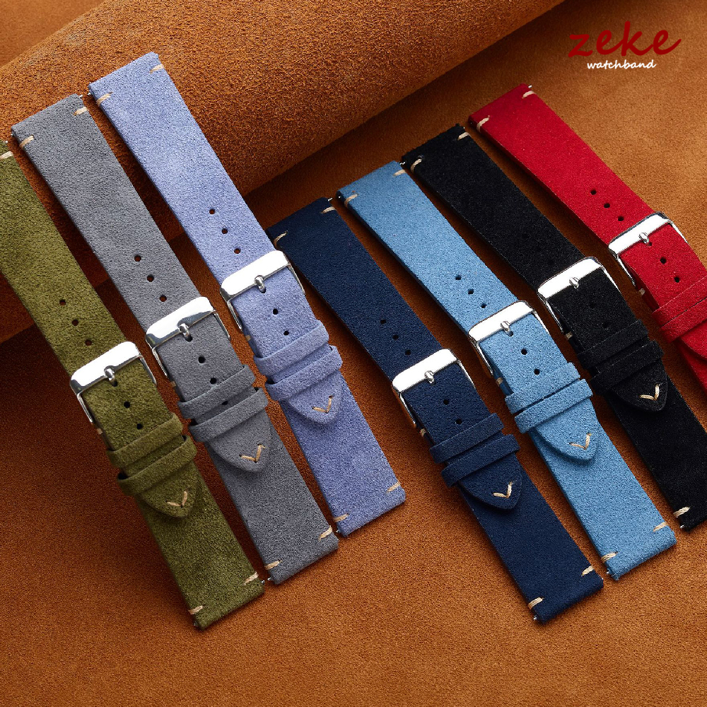 Brown Genuine Leather Watch Ba - Suede Strap Watch บทวิจารณ์และราคา