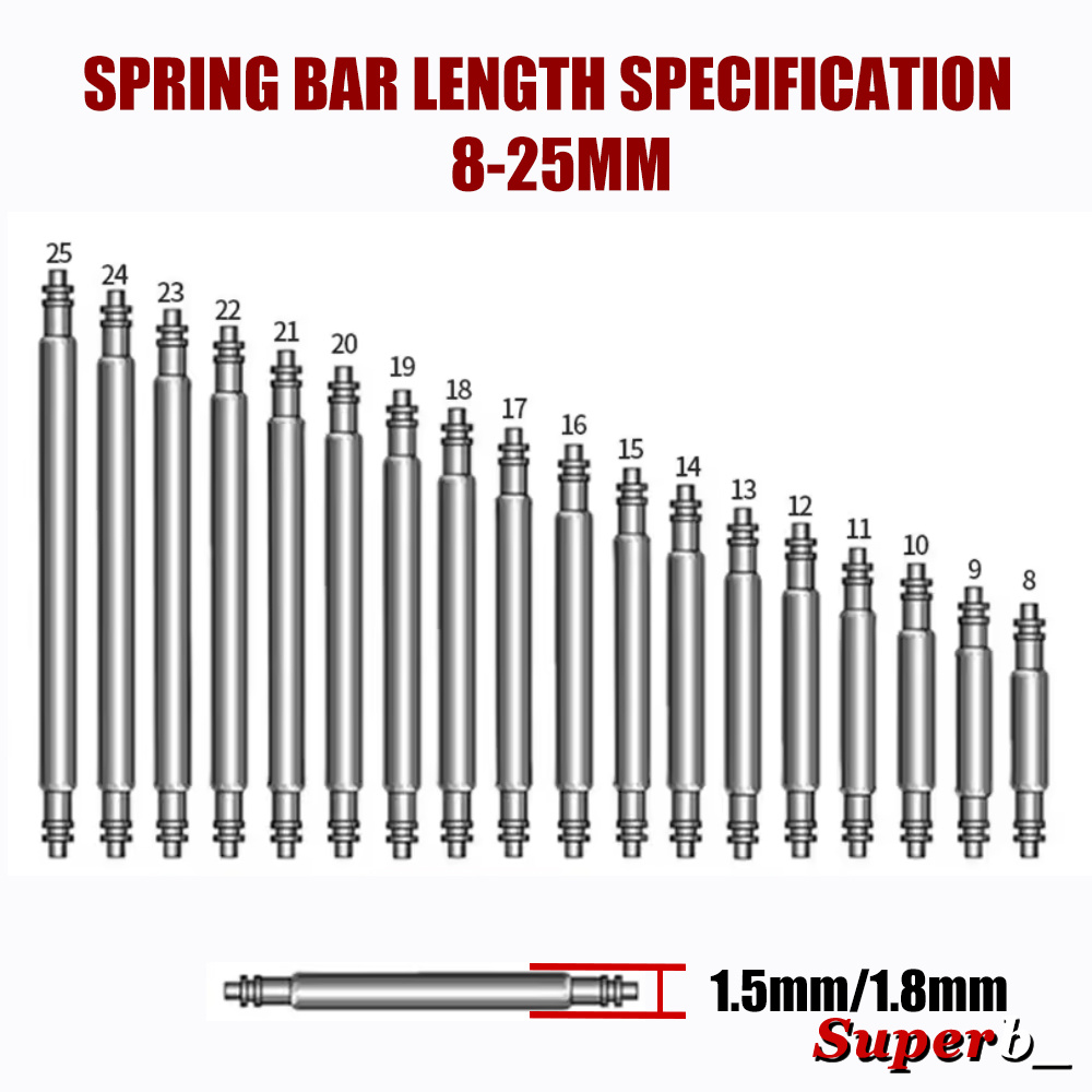 360pcs Dia 1.3mm/1.5mm/1.8mm S - Spring Bar Tool Set บทวิจารณ์และราคา