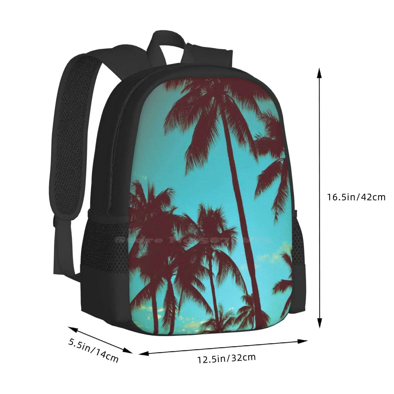 Vintage Tropical Palms Pattern - Tropic Strap Vintage บทวิจารณ์และราคา