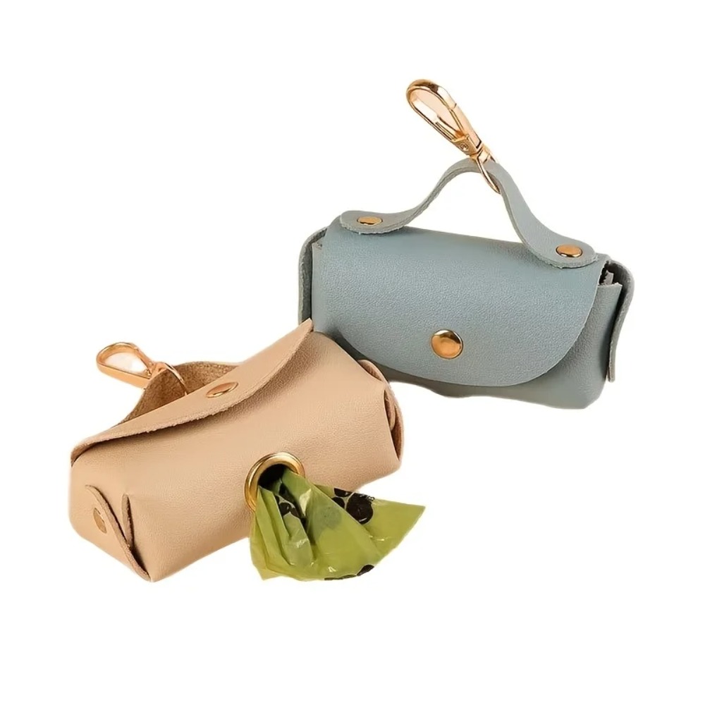 Elegant Leather Dog Poop Bag C - Leather Strap Quick Release บทวิจารณ์และราคา