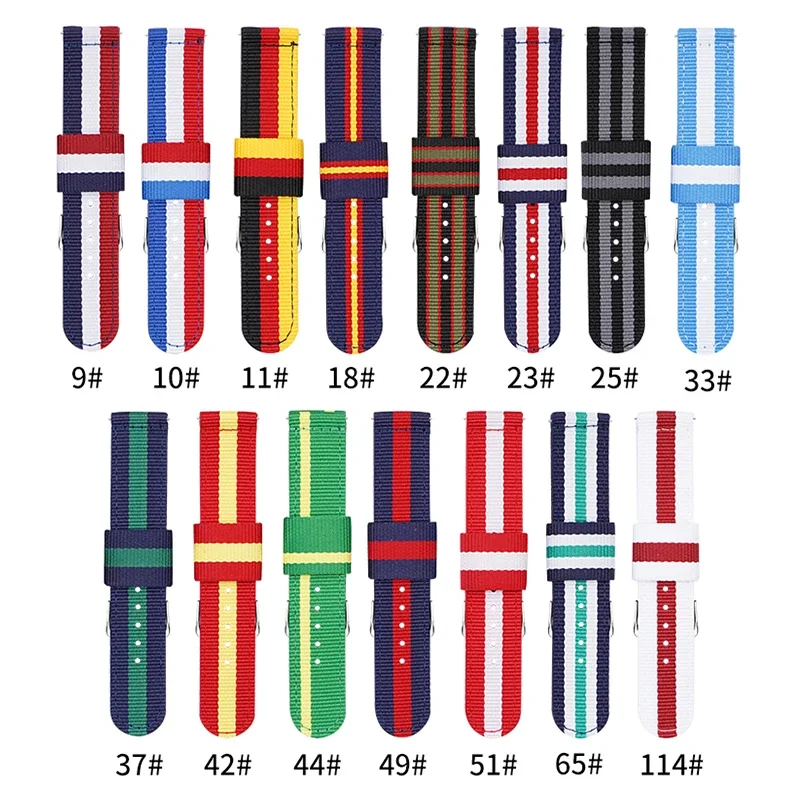 20mm 22mm Woven Nylon Strap fo - Canvas Strap Watch บทวิจารณ์และราคา