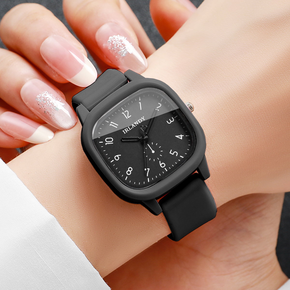 Fashion Square Women Quartz Wa - Silicone Band Women บทวิจารณ์และราคา