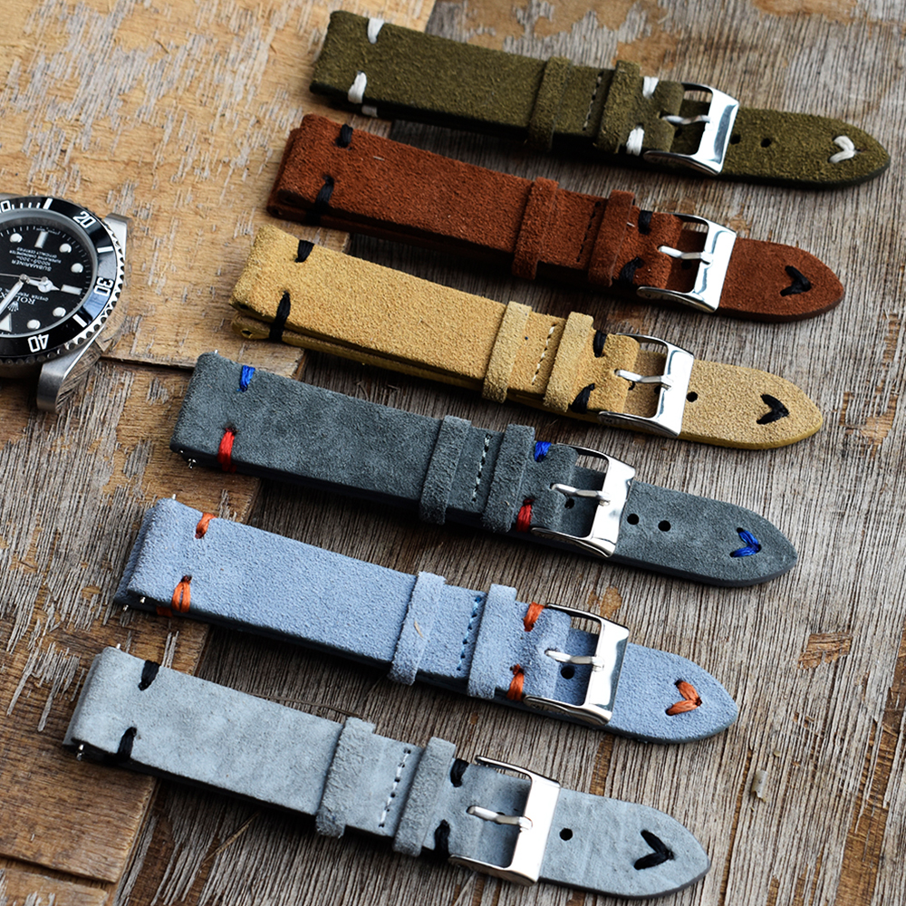High Quality Vintage Suede Lea - Suede Strap Watch บทวิจารณ์และราคา