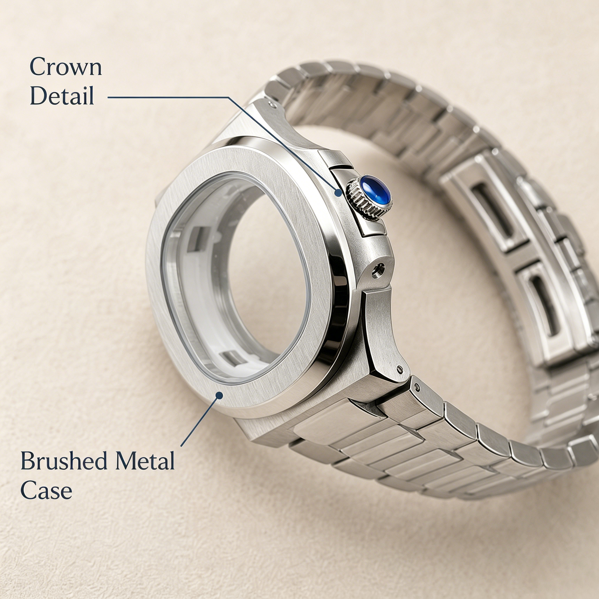 40mm Nautilus Watch Case Mod K - Butterfly Clasp Deployant บทวิจารณ์และราคา