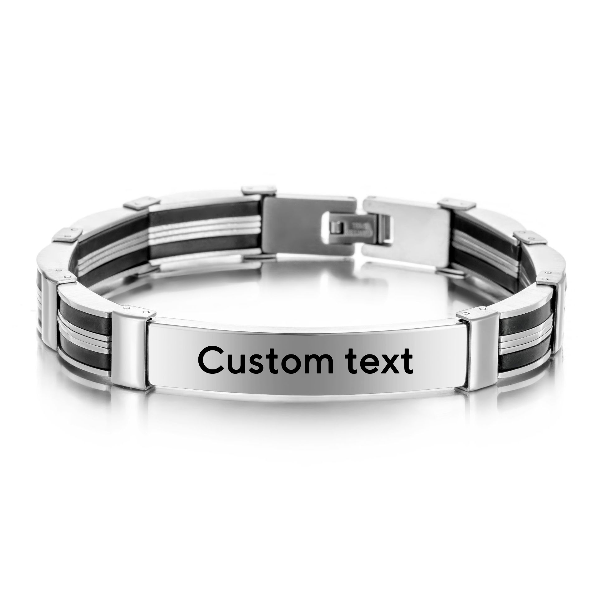 Punk Custom TEXT Name Men Stai - Silicone Band Women บทวิจารณ์และราคา