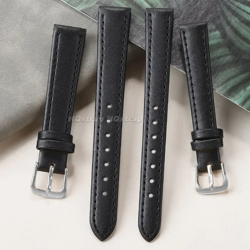 PU Leather Strap 10mm 12mm 14m - Suede Strap Watch บทวิจารณ์และราคา