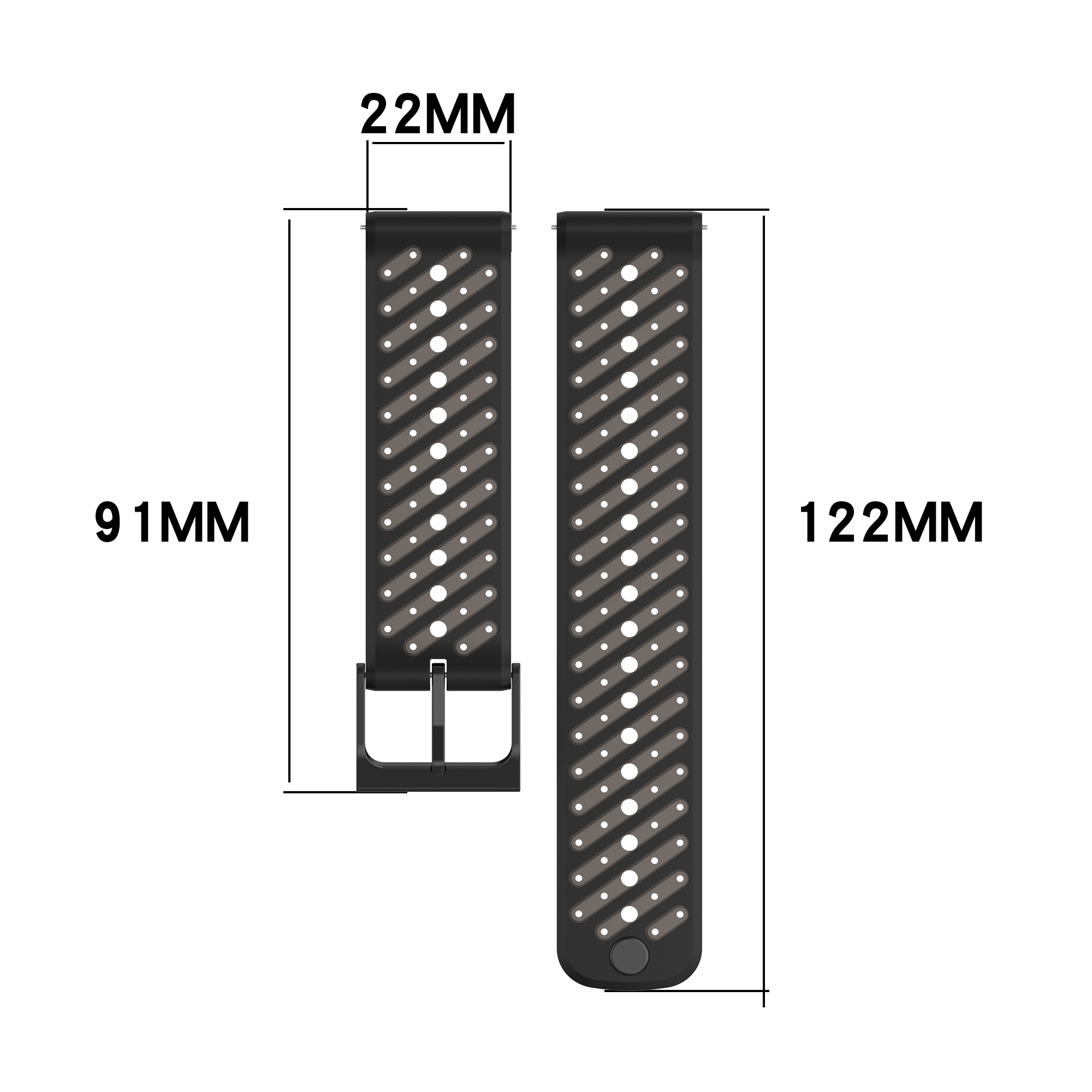 Silicone Sports Band For Suunt - Silicone Watch Band 22Mm บทวิจารณ์และราคา