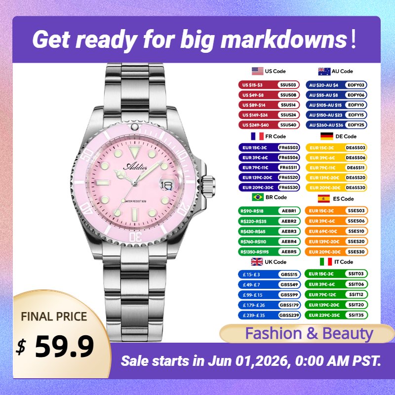 Addies New Women Watches Luxur - Butterfly Clasp Deployant บทวิจารณ์และราคา
