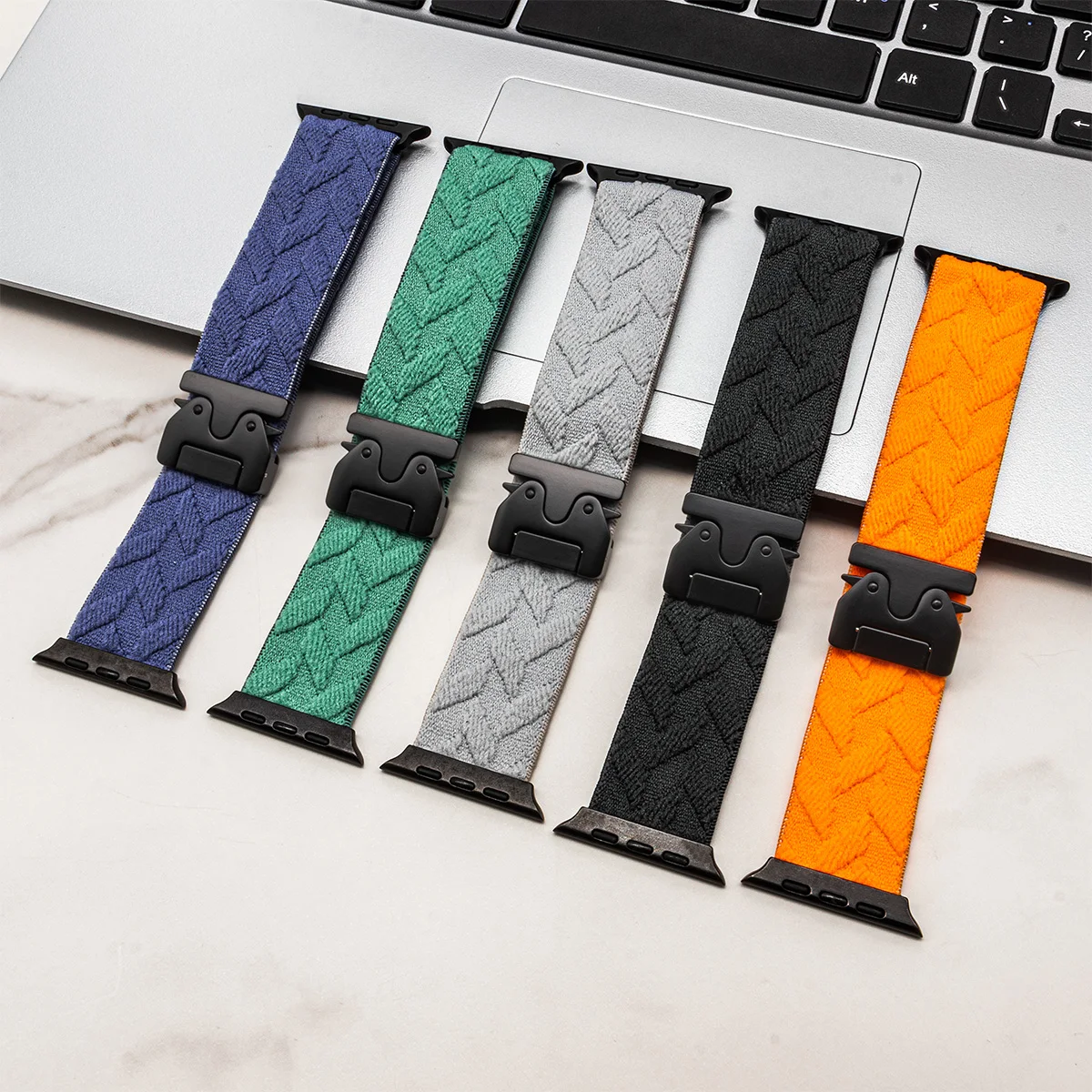 nylon strap for iwatch 10 9 8  - Parachute Strap Elastic บทวิจารณ์และราคา